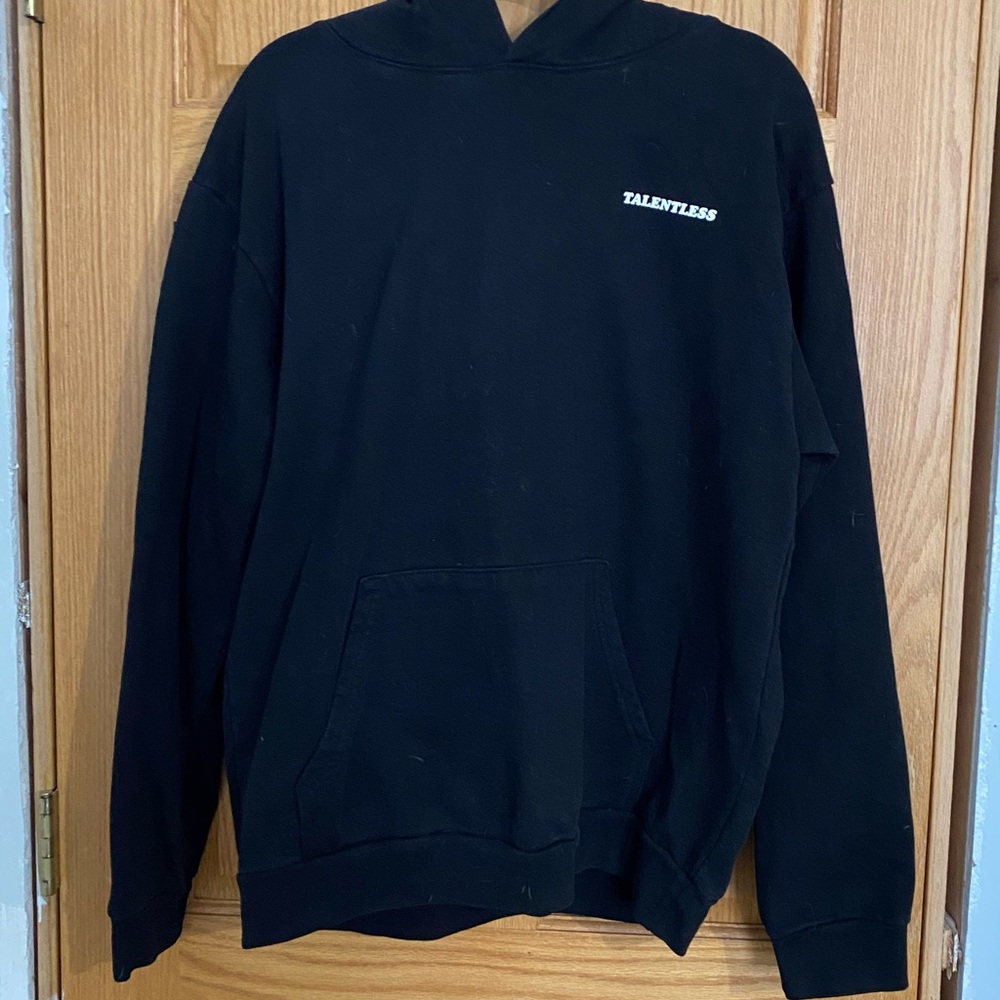 Black Please wash your hands Talentless hoodie size large